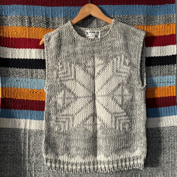 Evian II Hand-Knit Snowflake Sweater - Picture 3 of 15